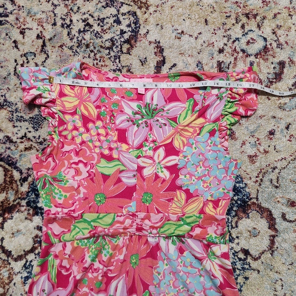 Lilly Pulitzer Cherry Dress Azalea Pink Mini Mariposa Size Medium - Picture 12 of 16